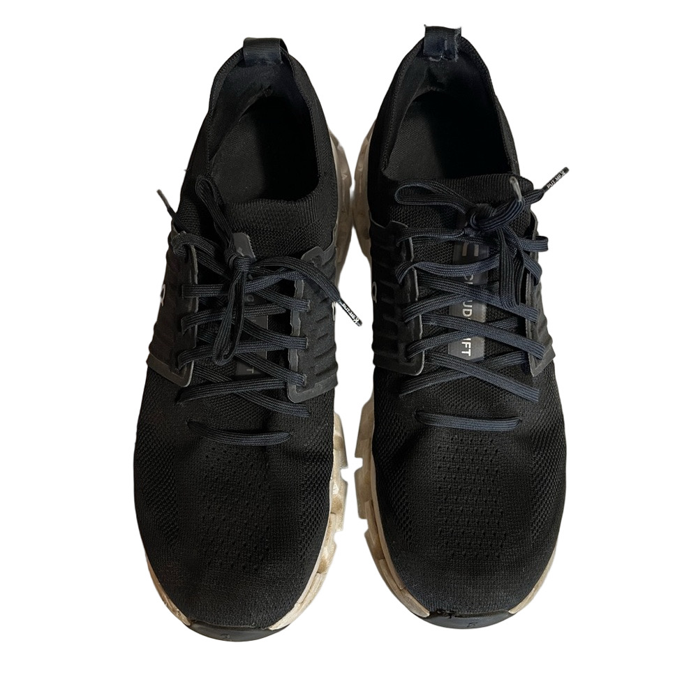 On Running Cloudswift Men Sz 11.5 Black CloudTec Performance Running Shoe Swiss
